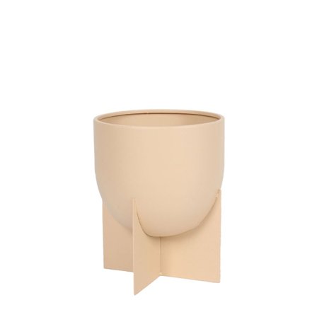 Metallinen istutusastia 20x20x25.5cm Beige