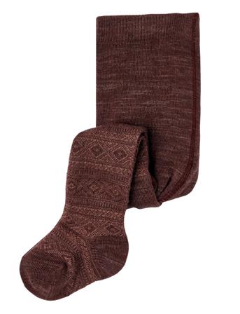 Nbfwak Wool Pantyhose Aoj Xxii Socks & Tights Tights Brun Name It