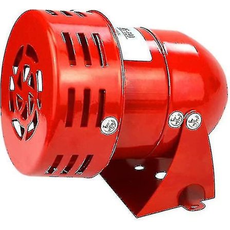 Sirenlarm 220V Kraftfullt Utomhus, Sirenlarm 120db, Röd Motorrör Sirene Metallhorn Industri Båtlarm Ruikalucky