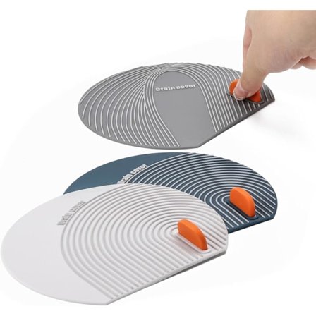 3 st badproppar i silikon, stora kökshoar, badkarsproppar, platta avloppsskydd, sugpropp