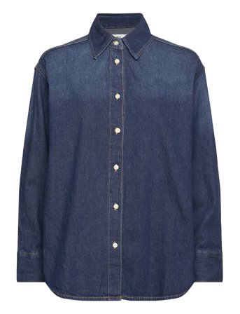 Over Denim Shirt Blue Mango