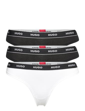 Triplet Thong Stripe Stringtrosa Underkläder Vit HUGO