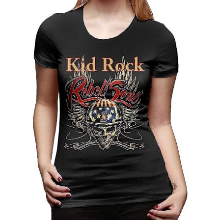 Rock Band T-skjorte Dame Kort Erm Crew Neck T-skjorter Topper Voksen, S-3xl