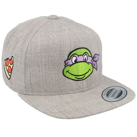 Kinder TMNT - Grau snapback Cap - "Kinder Donatello Face Grey Snapback " @ Hatstore