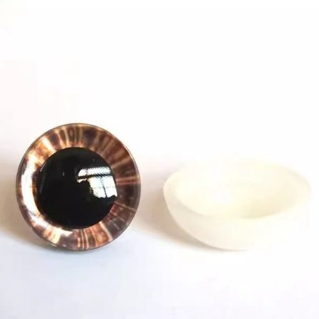 Muoviset turvasilmät Glitter Crystal Eyes 8 8