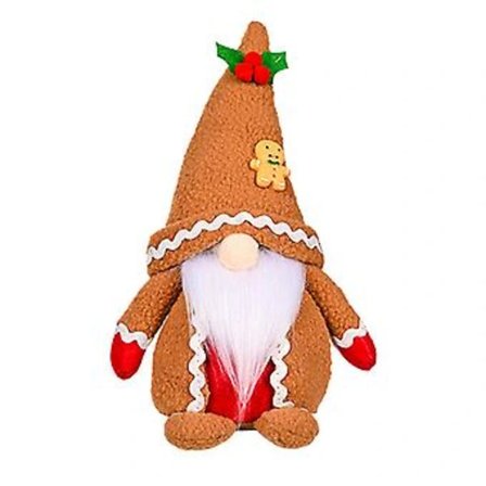 /EA/Juledekorasjoner Plysjdverg Slitesterk Stoffdukke Ornament Julefest Festlig Dekor