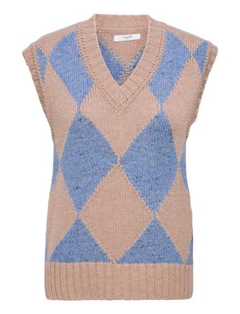 Vicky Waistcoat Vests Knitted Vests Brun Lovechild 1979