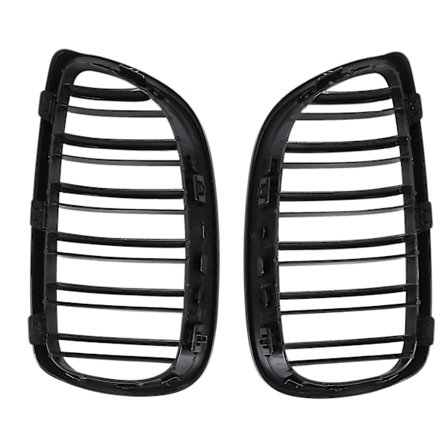 2 stk Forkofanger Nyre Twin Fins Sport Grill Grill til E92 E93 M3 2006-2009 08-13 3-serie M3(e9
