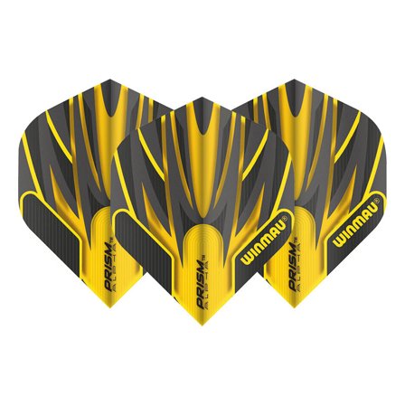 Winmau Prism Alpha Black & Orange Dart Flights | Winmau.com