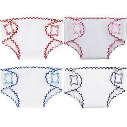 4 st Bebisdocka Blöjor Docka Underkläder Trosor Bebisdocka Tillbehör