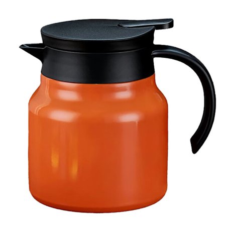 Aftagelig Isoleret Tekande 1000ml Termokande til Kaffe og Te Orange