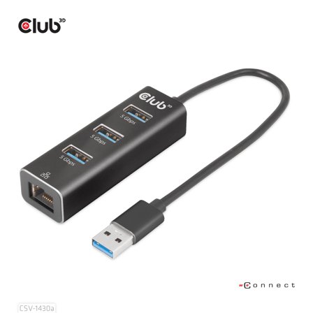 Club 3D Usb 3.2 Gen1 Type-A, 3 Ports