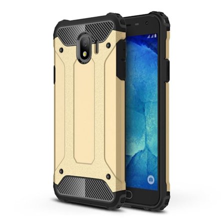 Samsung Galaxy J4 (2018) Armor Guard hybridskal - Guld