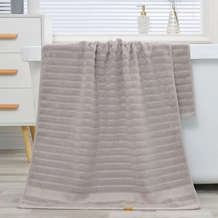 Håndkle Badehåndkle KHAKI 140X70CM