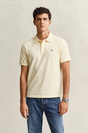 GANT Herren Regular Fit Piqué Poloshirt (XL) Gelb