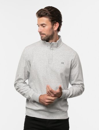 TravisMathew Cloud Quarter Zip 2. - Grey - XXXL