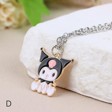 1. Sanrio Dame Melody Halskæde Kuromi Cinnamoroll Kawai D