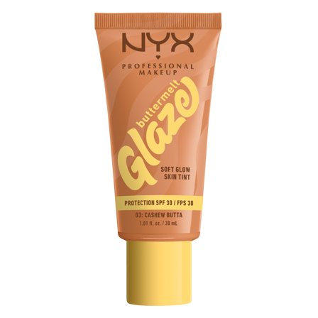 Nyx Professional MakeUp Buttermelt Glaze 03 CASHEW BUTTA 30ml - Fondotinta crema