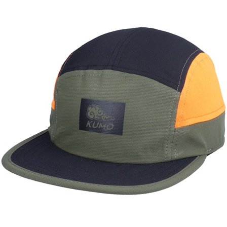 Kumo - Grün 5panel Cap - Logo Cloudfit Olive/Black/Orange 5-Panel @ Hatstore