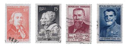 Frankrig 1949 - YT 844-47 - Stemplet