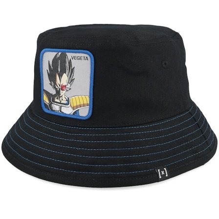 Capslab - Negro bucket Sombrero - Dragon Ball Vegeta Hat Black Bucket @ Hatstore