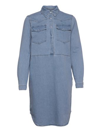 Vimele Shirt L/S Denim Dress Blue Vila