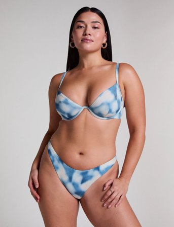 Hunkemöller Lagoa Highleg R - Blue - XS