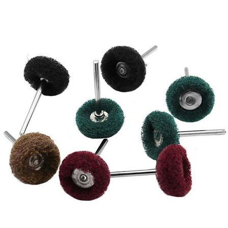 20 stk. Gul Grøn Rød Sort Fiber Poleringshoved 25 mm Diameter Hjul