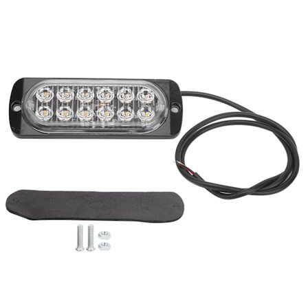 12V 12LED-blitz Blinkende Lys Nødsignallampe Gul Belysning til Bil Motorcykel Lastbil