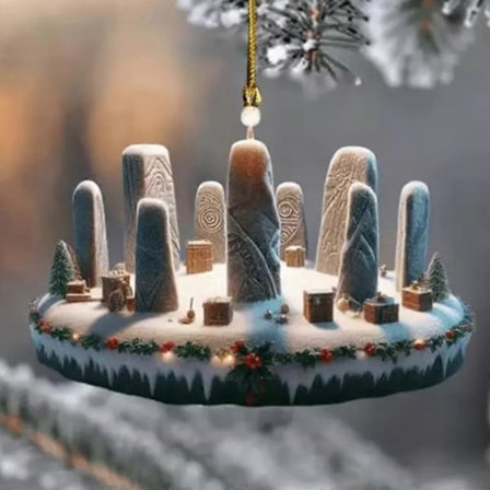 2024 Nye Juletræspynt, Outlander Dekoration Familie Collage Ferie 8cm (FMY)