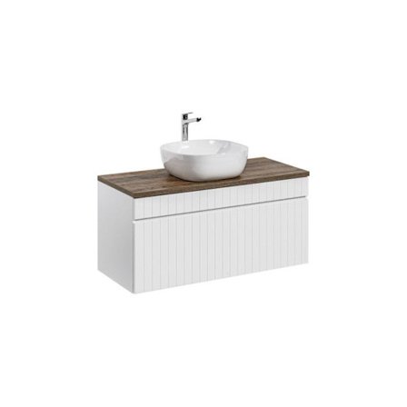 Set handfat att ställa + skiva - 100 cm - Emblematic White