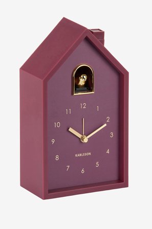 Karlsson - Herätyskello Modern Cuckoo - Liila - Seinäkellot & pöytäkellot - - Homeroom