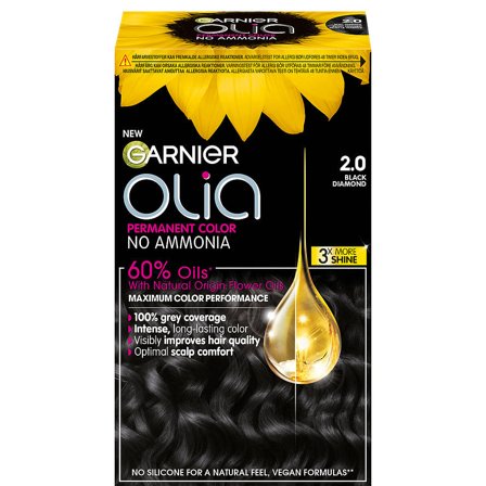 Garnier Olia 2.0 Black Diamond, Hår, Hårfarve, Permanent Hårfarve
