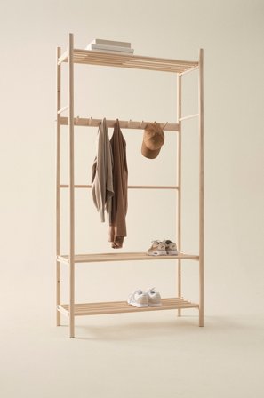 Jotex - Entréoppbevaring Furu Hvitsåpet furu WOODLEY - Kjøp Entrémøbler hos Jotex