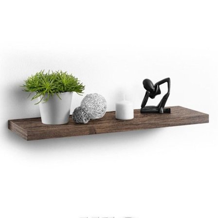 Designväggshylla "Flytande" 75cm Valnöt