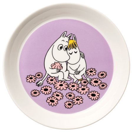 Moomin arabia Förälskade tallrik 19 cm | Dukning & Servering > Mumin | Bagaren och Kocken