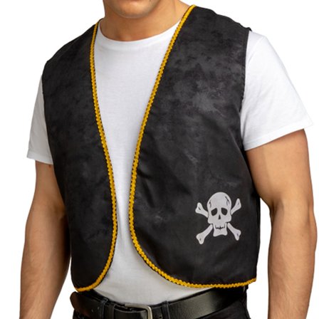 Piratvest Svart