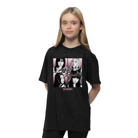 BlackPink Shut Down Foto Grid T-skjorte Svart M