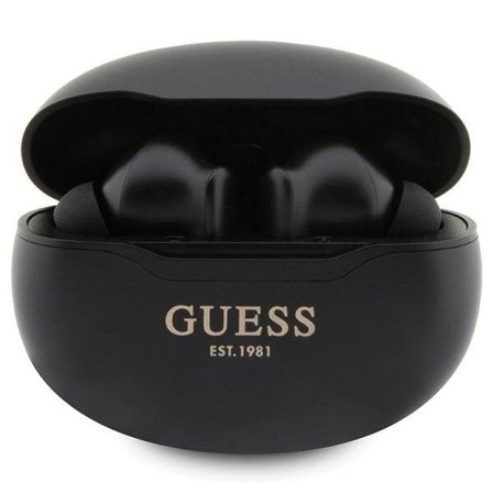 Guess GUTWST50EK TWS Bluetooth-hovedtelefoner + dockingstation - sort Classic EST