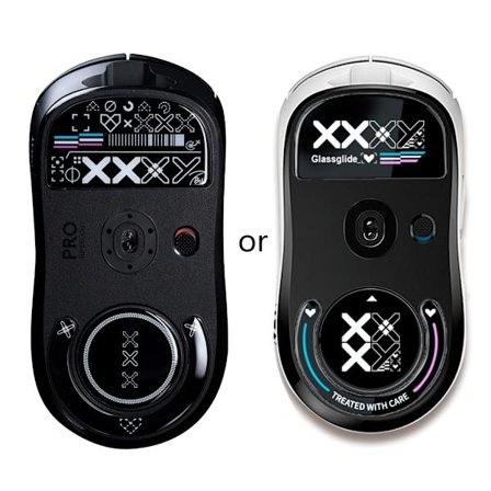 1 set 0,8 mm glasmusfötter skridskor Musklistermärke för Logitech G Pro Wireless GPRO X Superlight rundade böjda kanter