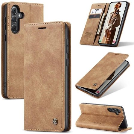 CaseMe Samsung Galaxy A56 vintage-etui - Brun