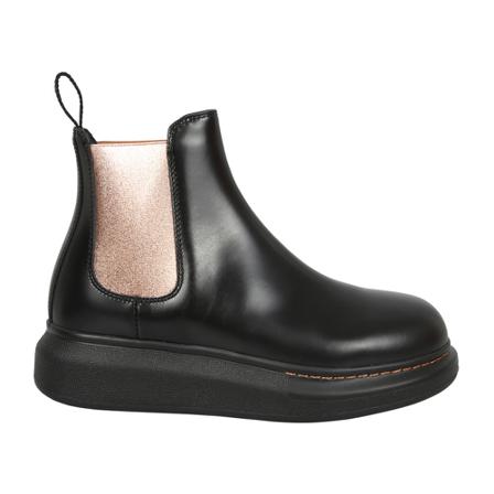 Alexander McQueen, Hybrid Chelsea Boots Zwart, Dames, Maat:40 EU,polyester