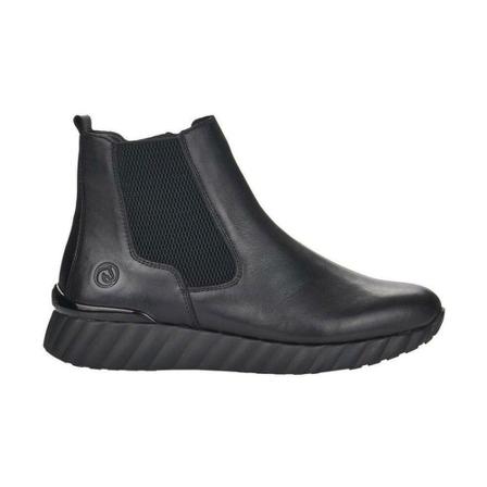 Remonte, Casual Leather Booties Zwart, Dames, Maat:36 EU