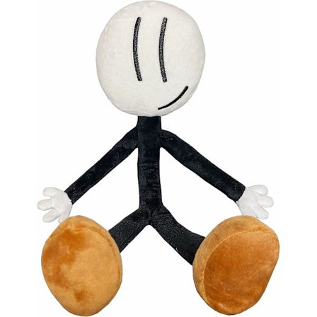 Wabjtam Plyschfigur Fnf Leksak Fylld Docka Present Till Barn Heta Spel Plyschdjur (Stickman), 15 Tum
