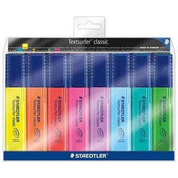 Staedtler Textsurfer classic Highlighter Neongrøn Neongul Neonorange Neon pink Neonblå Neonrød Neonturkis Neonviolet