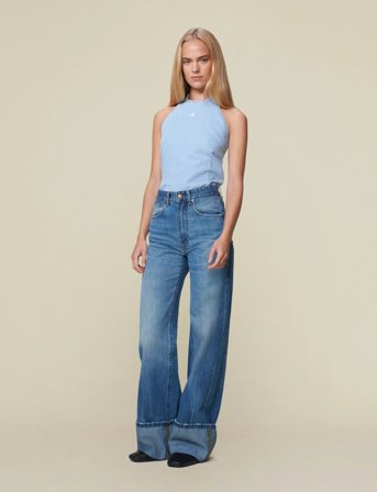 Lois Jeans Rosa Turn Up Kros Regen Stone - Blue - 25