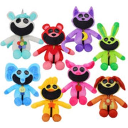 Smilende Critters Plysj, Morsomme Smilende Critters Plysj, Søte Plysjdyr Pute Dukke Leke for Fans Barn Gutter Jenter Bursdag [DB] Hoppy Hopscotch