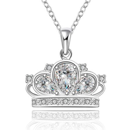 Elegant Kvinder Halskæde Mode Kreativ Temperament Crown Crystal Shining Noble Pendant nyt produkt