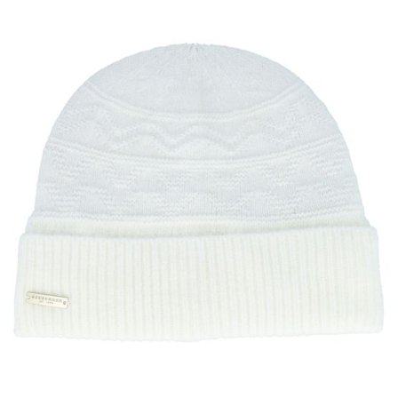 Seeberger - Vit cuff Beanie - Knit Beanie Offwhite Cuff @ Hatstore