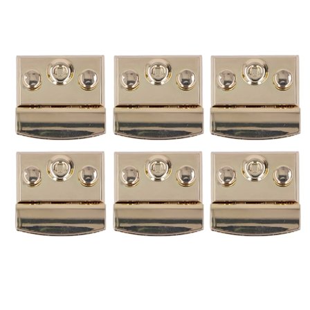 6 stk. dreielås spenne lys gull rustfritt legering DIY veskelås spenne veske for skinnveske håndveske